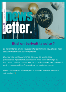 Newletter janvier